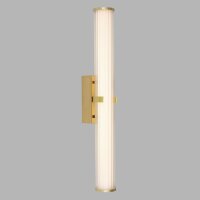 LED Wandleuchte Bad 63 cm IP44 Glas Metall in Gold