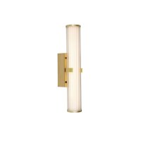 LED Wandlampe IP44 Glas Metall in Gold 43 cm Bad Spiegel