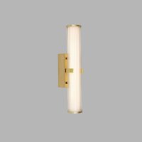 LED Wandlampe IP44 Glas Metall in Gold 43 cm Bad Spiegel