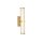 LED Wandlampe IP44 Glas Metall in Gold 43 cm Bad Spiegel