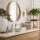 LED Wandlampe IP44 Glas Metall in Gold 43 cm Bad Spiegel