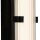 LED Spiegelleuchte IP44 Glas H: 43 cm Klar Schwarz 3000 K