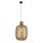 Pendelleuchte Glas D: 30 cm in Messing Bernstein E27 REAGAN