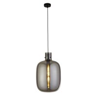 H&auml;ngeleuchte Rauchglas E27 D: 30 cm H: max. 120 cm Grau