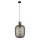 Hängeleuchte Rauchglas E27 D: 30 cm H: max. 120 cm Grau