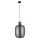 Hängeleuchte Rauchglas E27 D: 30 cm H: max. 120 cm Grau