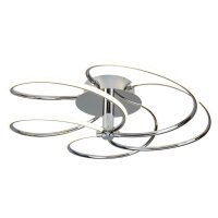 LED Deckenleuchte Wohnzimmer Chrom Weiß 3000 K B:...