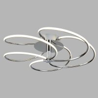 LED Deckenleuchte Wohnzimmer Chrom Weiß 3000 K B:...