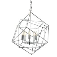 Hängelampe Metall Modern 5-flammig E14 Chrom