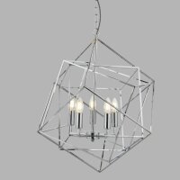 Hängelampe Metall Modern 5-flammig E14 Chrom