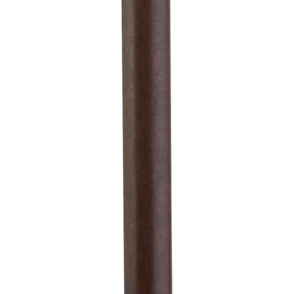 Außenleuchte Garten IP44 E27 110 cm Rostbraun Glas Metall