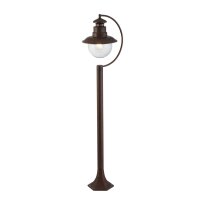 Au&szlig;enleuchte Garten IP44 E27 110 cm Rostbraun Glas...