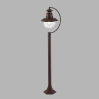 Außenleuchte Garten IP44 E27 110 cm Rostbraun Glas...