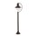 Außenleuchte Garten IP44 E27 110 cm Rostbraun Glas Metall