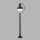 Außenleuchte Garten IP44 E27 110 cm Rostbraun Glas Metall