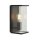 Wandleuchte außen IP44 Grau H: 27 cm E27 Aluminium