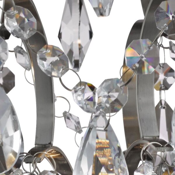 Deckenlampe IP44 Kristall Ø 36 cm GU10 Chrom Badezimmer