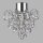 Deckenlampe IP44 Kristall Ø 36 cm GU10 Chrom Badezimmer