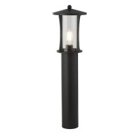 Stehleuchte außen IP44 73 cm E27 Schwarz Alu Glas...