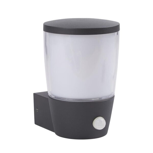 Außenlampe Wand Bewegungssensor IP44 E27 Anthrazit Weiß