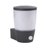 Außenlampe Wand Bewegungssensor IP44 E27 Anthrazit...