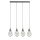 Hängeleuchte Metall B: 81 cm H. max. 1,2 m in Silber 4x E27