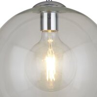 Pendelleuchte Kugel Schirm Ø 30 cm Glas E27 H:...