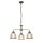 Hängelampe Messing antik Klar Ø 56 cm Metall Glas 3x E27