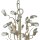 Kristall Kronleuchter Floral in Shabby Creme Gold Ø 50 cm