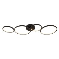 LED Deckenleuchte 3000 K B: 98 cm dimmbar Schwarz Weiß