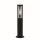 Pollerleuchte Edelstahl IP44 E27 45 cm Schwarz Rauchgrau