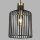Hängelampe Metall Ø 22 cm in Schwarz Messing E27