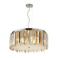 H&auml;ngelampe rund &Oslash; 60 cm Kristall Glas Metall...