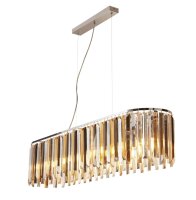 Hängelampe länglich B: 100 cm E14 Kristall...
