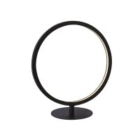 Tischlampe LED mit Dimmer H: 33 cm Schwarz Weiß...