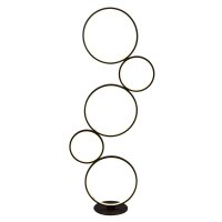 LED Stehleuchte mit Dimmer 116 cm Schwarz Weiß 3000 K