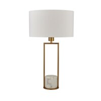 Tischleuchte Marmor Sockel H: 62 cm groß in Gold...