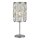 Tischleuchte Kristall Metall 47 cm D: 19,5 cm Chrom Klar