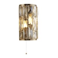 Wandlampe Kristall mit Schalter H: 27 cm Art Déco...