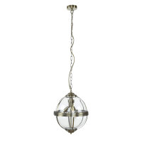 Pendelleuchte Kugel Ø 32 cm 3x E14 in Messing...