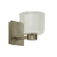 Wandlampe Badezimmer in Silber Weiß IP44 G9 Metall...