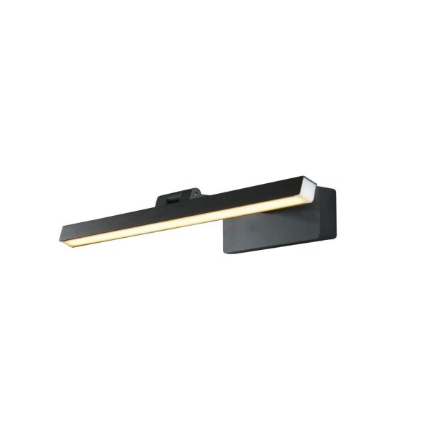 LED Bilderleuchte Schwarz B: 39 cm Metall 3000 K