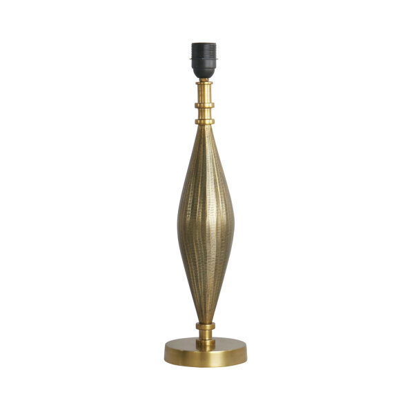 Gestell für Tischlampe E27 H: 50 cm Messing antik massiv