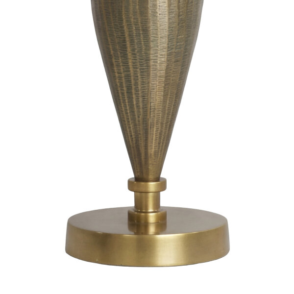 Gestell für Tischlampe E27 H: 50 cm Messing antik massiv