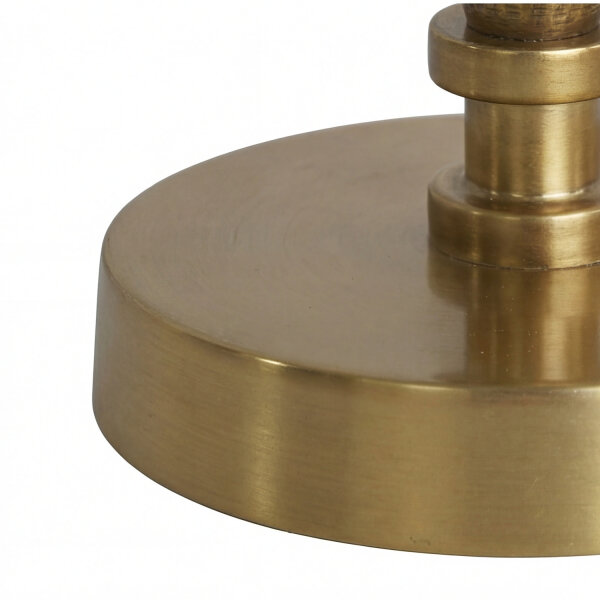 Gestell für Tischlampe E27 H: 50 cm Messing antik massiv