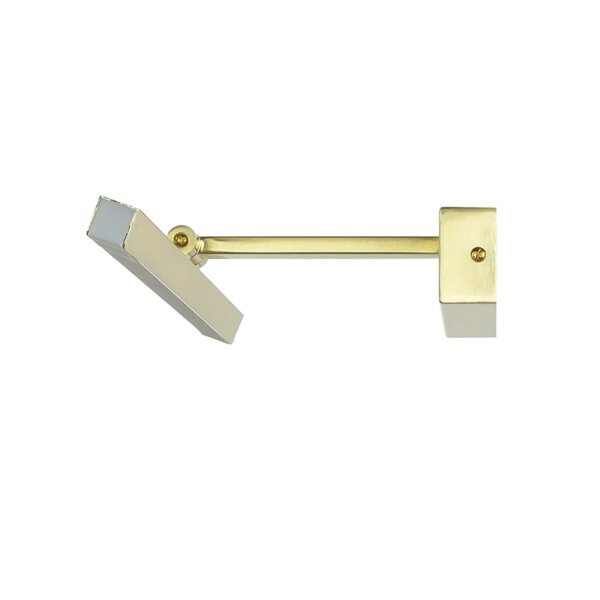 LED Bilderleuchte mit Schalter in Messing 3000 K B: 39 cm