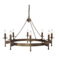 Schmiedeeiserner Kronleuchter CAMELOT 1 Ø1m...