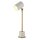 Schreibtischlampe Wei&szlig; Messing E27 51,5-63 cm verstellbar