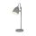 Schreibtischlampe Grau verstellbar H: 38,5 cm E14 Metall