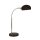 Schreibtischlampe Schwarz H: 49 cm E14 Glasschirm verstellbar